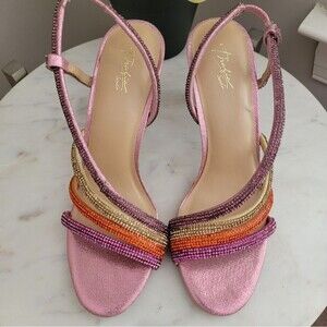 NWOB Thalia Sodi Multi Color embellished heels
